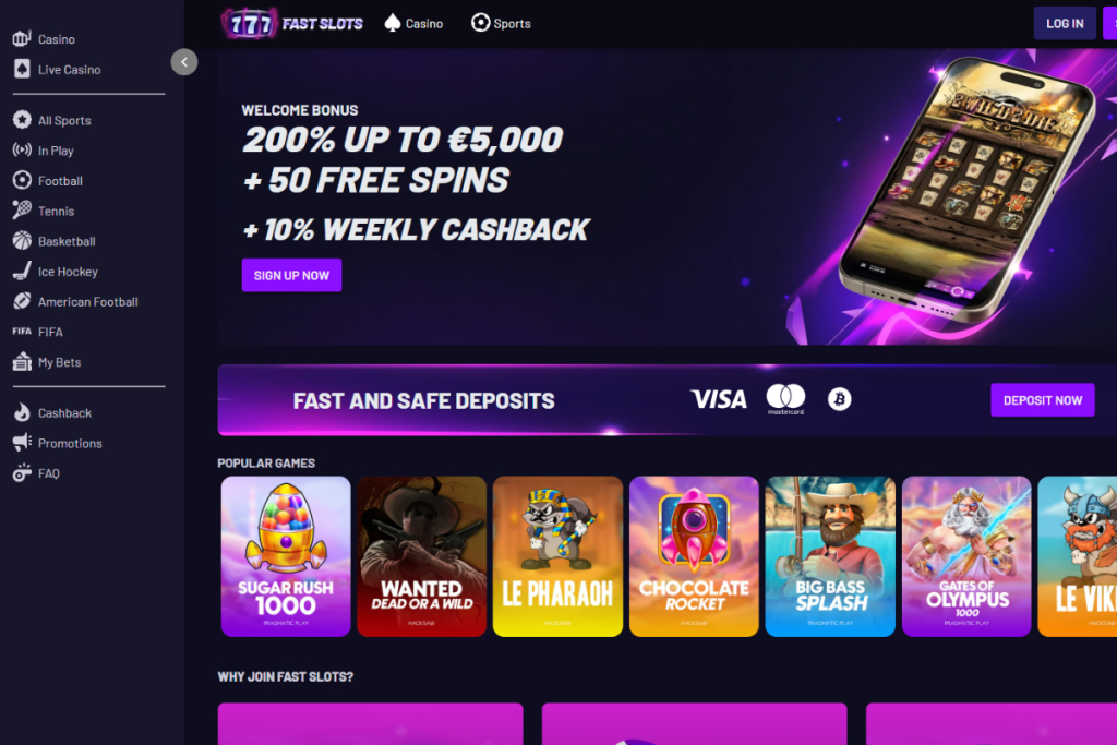 külföldi online kaszinó fast slots